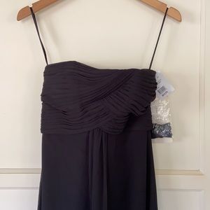 NWT Vineyard collection black chiffon gown